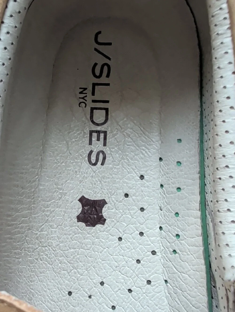 J/Slides NYC woven leather